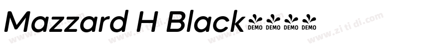 Mazzard H Black字体转换
